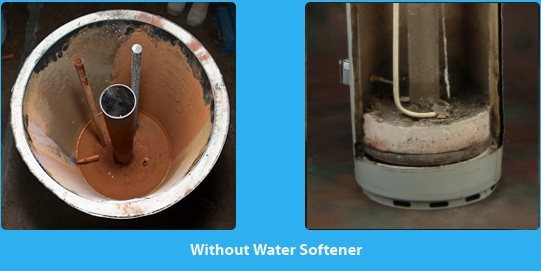 Before and After Water Filters and Water Softeners